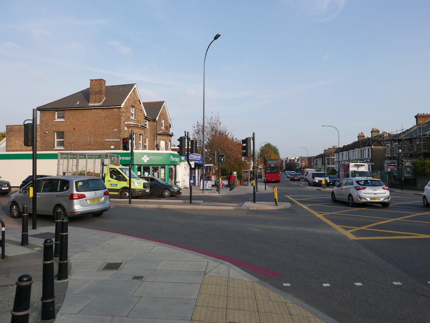 View of a junction on the South Circular, London