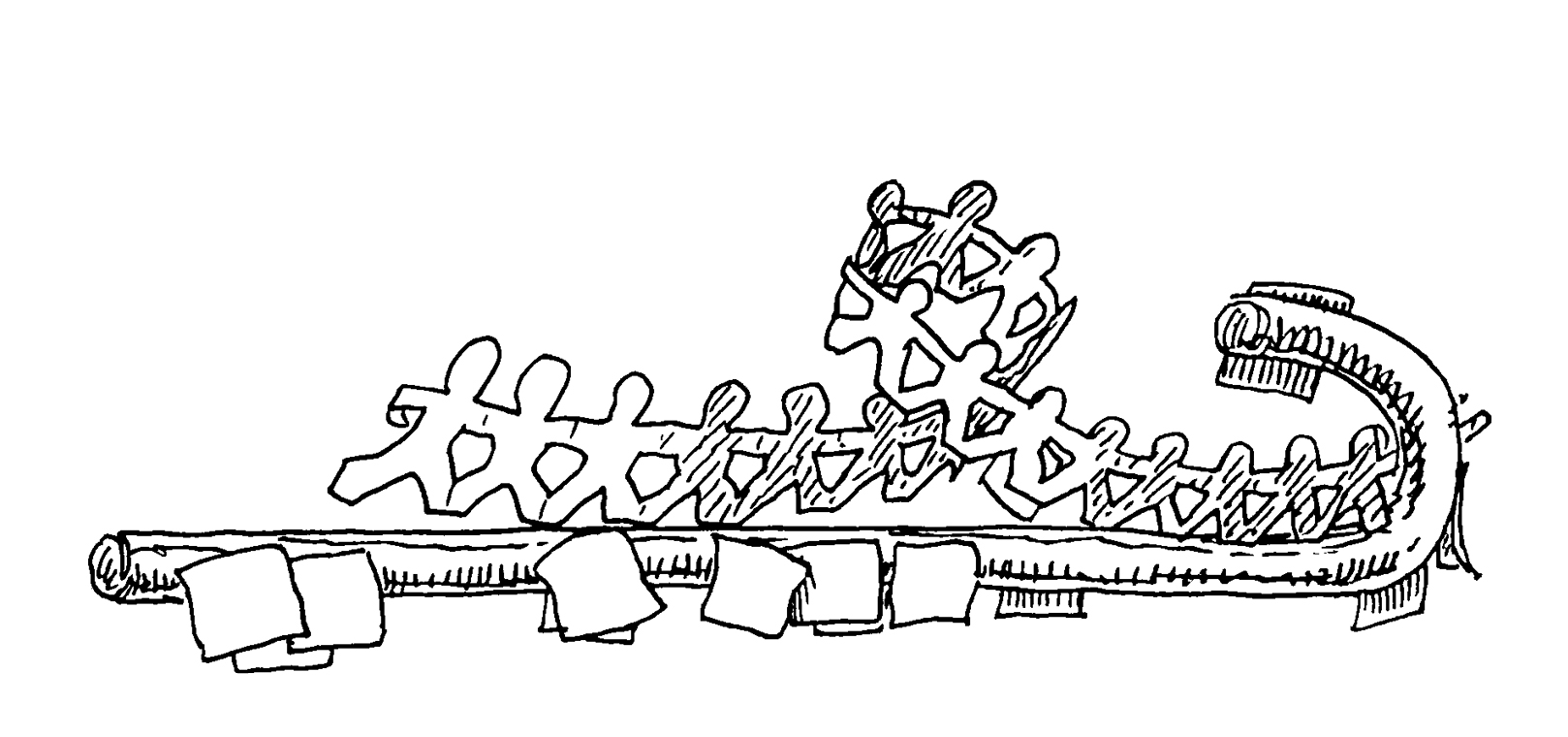 A Cane, Sticky Notes, Another Body cover of annual zine from Constant