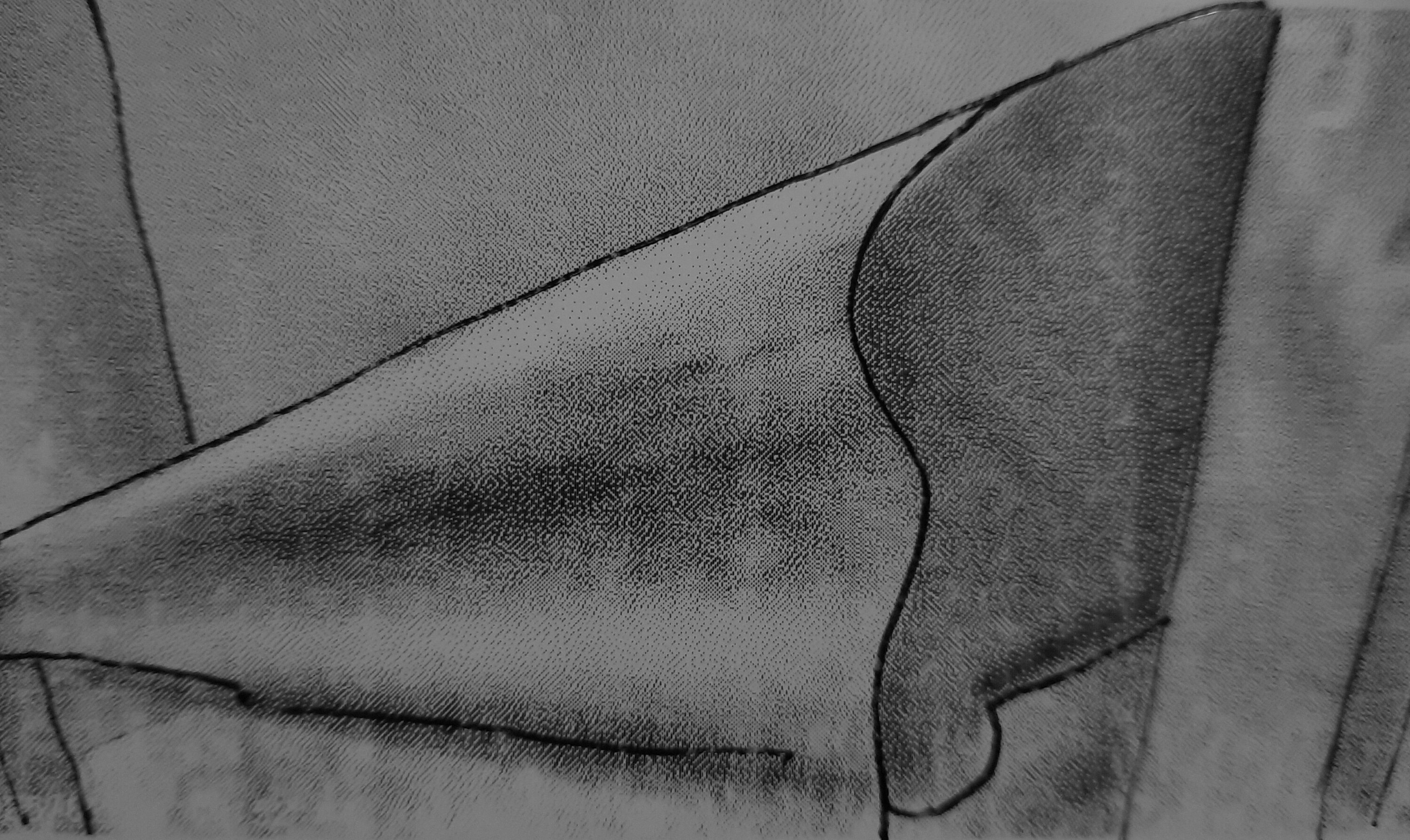 Detail of the end of the newly added handrail.