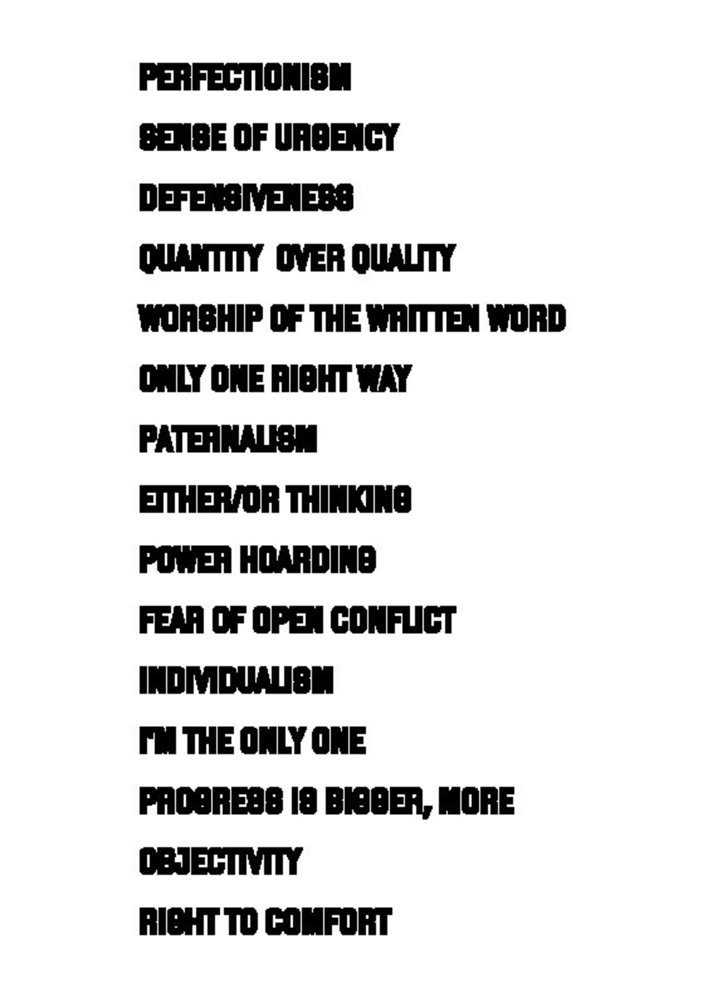 A list of white supremacy concepts