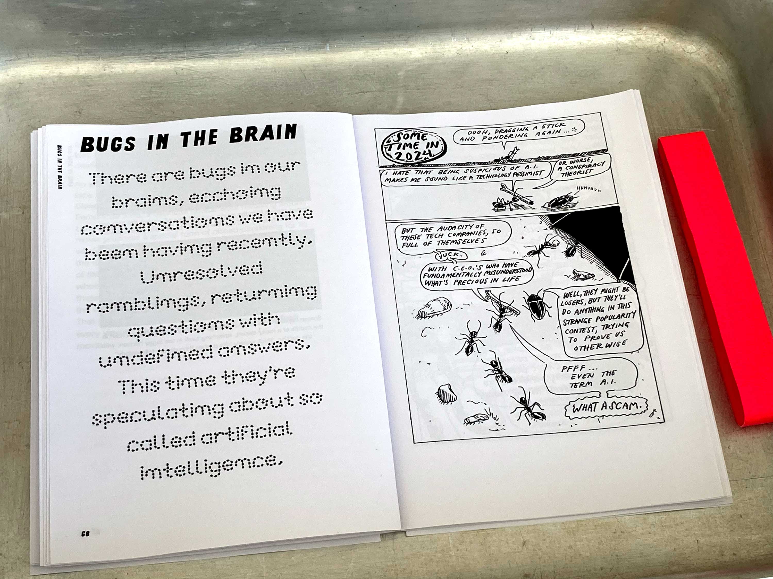 Photo of the book: A Cane, Sticky Notes, Another Body